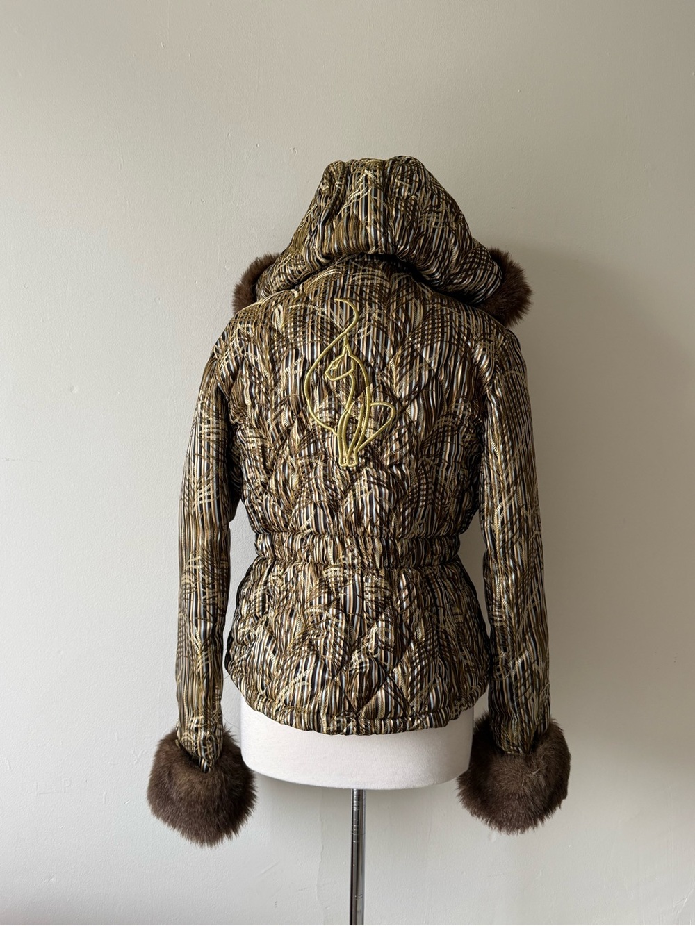 Vintage Y2K Baby Phat Faux Fur Trim Puffer Coat Jacket | Removable Hood & Cuffs - Picture 9 of 16